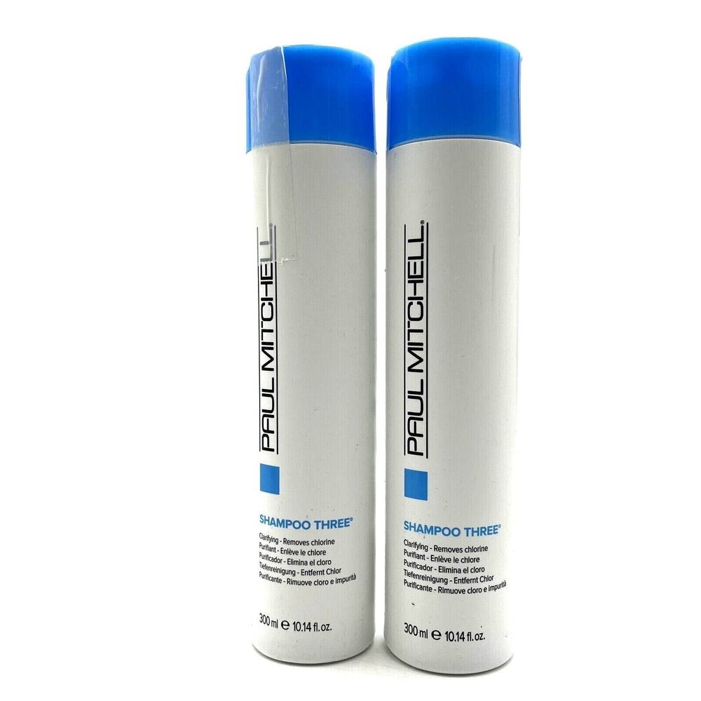 Paul Mitchell Shampoo Three Clarifying-Removes Chlorine 10.14 oz-2 Pack